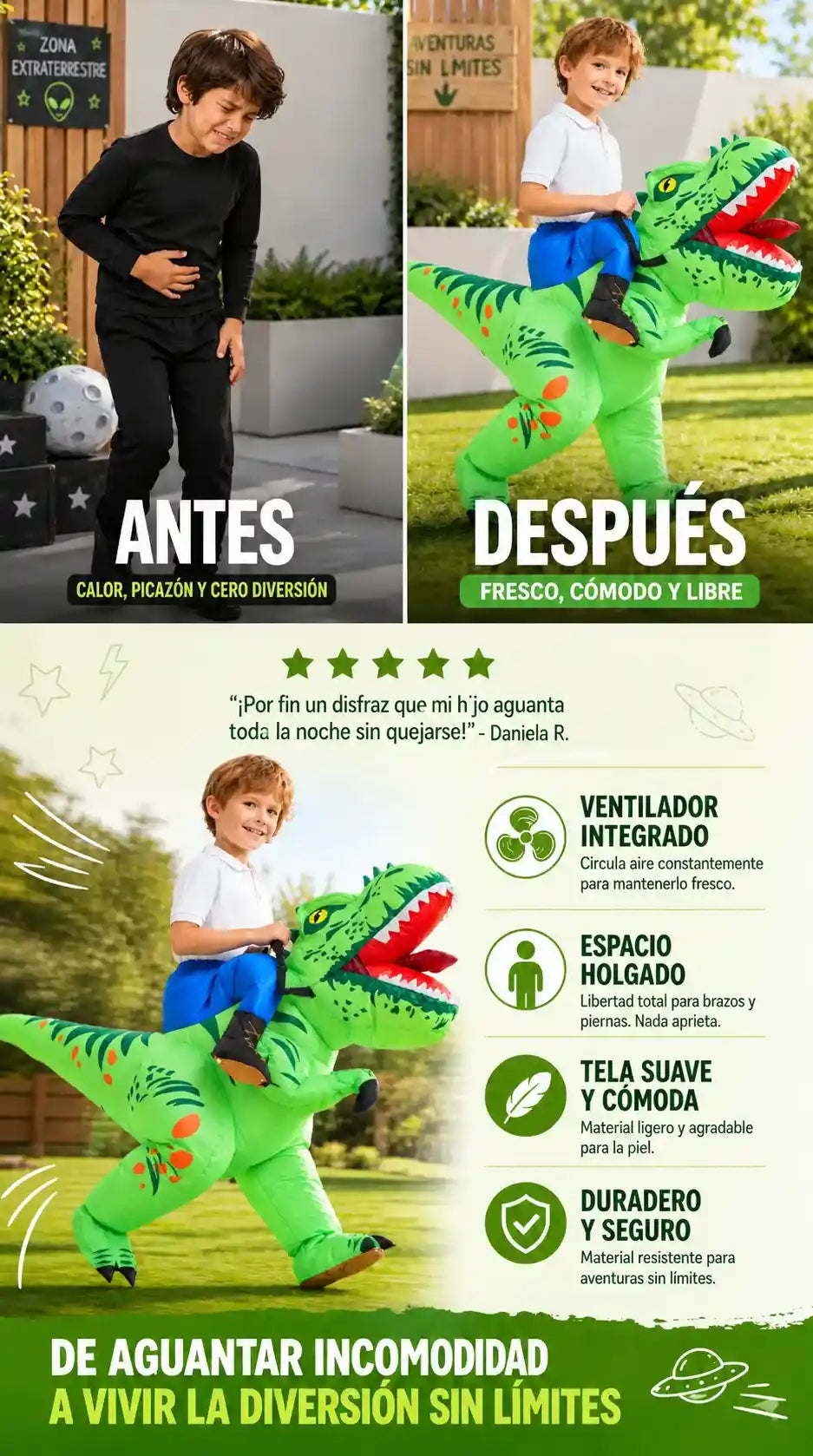 TRAJE INFLABLE HALLOWEEN