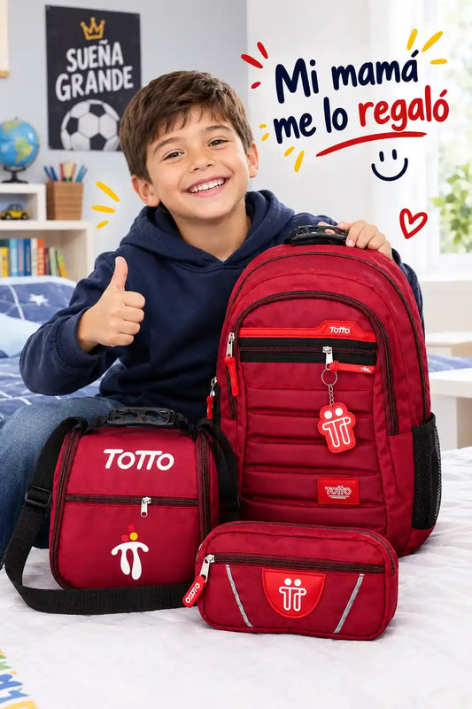 COMBO TOTTO 3X1- MORRAL + CARTERA Y LONCHERA