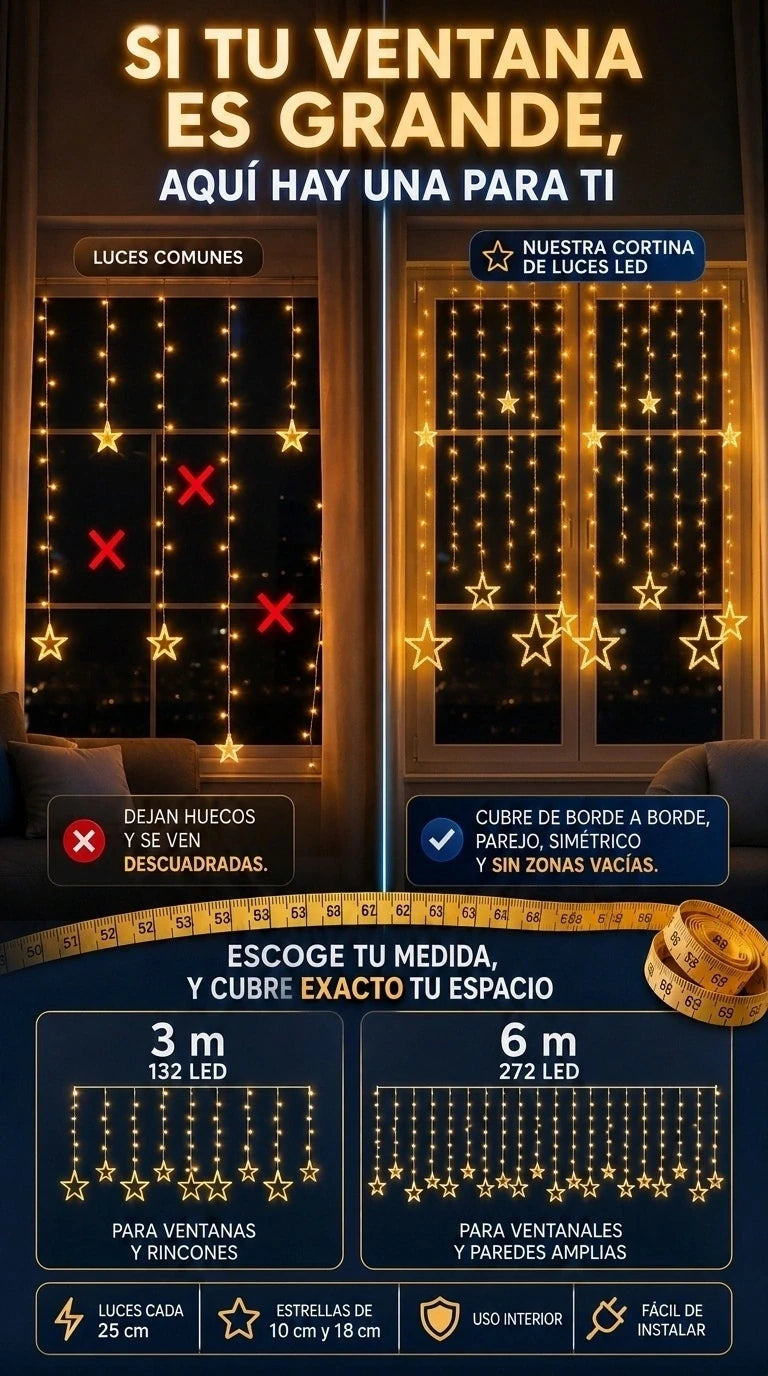 CASCADA LED NAVIDEÑA